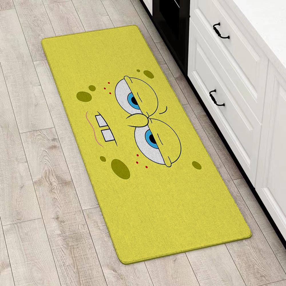 Entrance Front Door Doormat Anime S-SpongeBobs Non-slip Kitchen Rug Living Room Rugs Balcony Bathroom Foot Mat Floor Mats Carpet