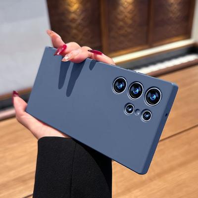 Liquid Silicone Case For Samsung Galaxy S24 S23 S21 S20 S22 S10 Ultra Plus Fe Shockproof Cover Note 20 Ultra 10 Plus Accessories