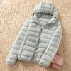 Women's Hooded Long Sleeve Puffer Jacket Loose Fit Casual Down Coat