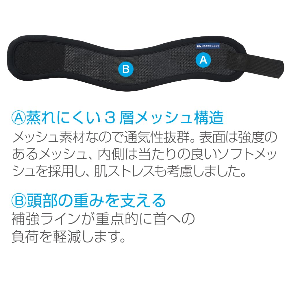 magicoLabo Neck Mesh Made In Supervised by an Orthopedic for and Head and Posture One Size Fits Made In Japan by a Medical [Nakayama Style] Supporter,