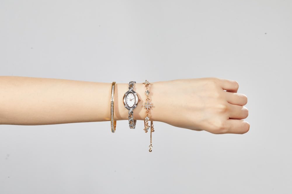 Ceas cadou și brățară cu mecanism Citizen și rezistență la apă 30M [TIME100] Set pentru femei fabricat în Japonia