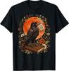 Is He Vintage Dead Yet Dark Crow Raven Bird Humor Gothic T-Shirt