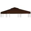 VidaXL Double Top Canopy 310 G/m² 3x3 M Brown