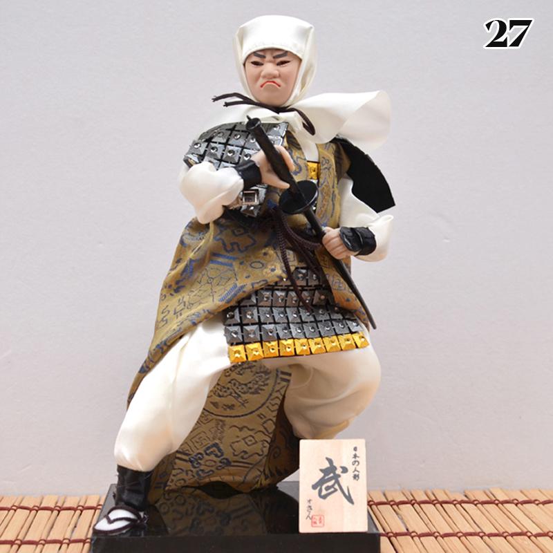 Japanese Samurai Ninja Figurines Dolls With Kimono Traditional Ninja Ornaments Home Decor Collection Arts Craft Gifts