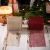 Leinenimitat Weihnachtsband DIY Zubehör Juteband Neues Weihnachtsbaumband Weihnachtsgeschenk