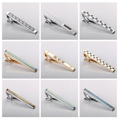 Krawattenklammer Gebürstete Kragenklammer Herren Formell Business Gold Silber High-End Metallklammer