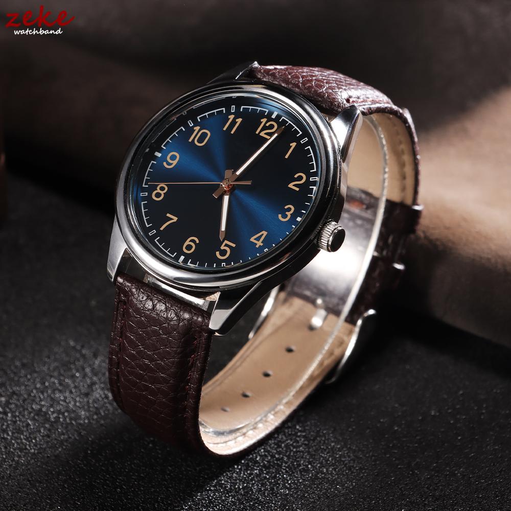 Leather Watch Strap 10/12/14/16/18/20/22mm for Samsung Galaxy Watch7/6/5/4 Vintage Brown Universal Slim Bracelet for Men Women