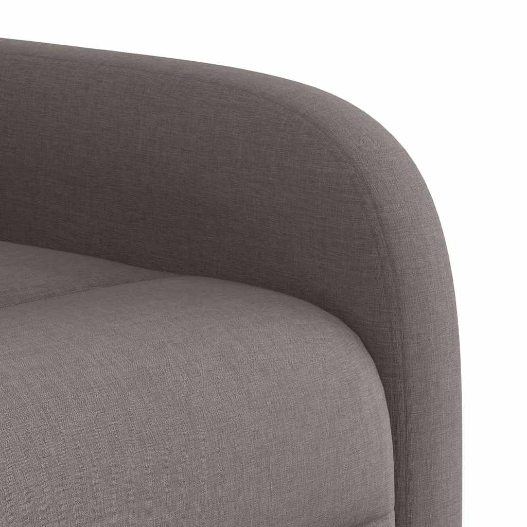 Relaxation Armchair Taupe Fabric