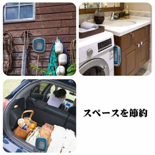 TOSSOW Foldable Silicone Fishing Bucket, Compact Storage, Heat Resistant, for Fishing, Car Washing, and Kitchen Use, 10L