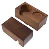 Solid Beech Wood Coffee Portafilter Holder Coffee Tamping Station  Coffee Making Accessories