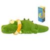Calming-Crocodile Plush Dog Toy Squeaky Dog Toys Soft Plush Chewing Puppy Toys for Small Medium Large Dogs