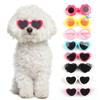 New Dog Headgear Glasses Cute Pet Christmas Funny Glasses Heart-shaped Cat Sunglasses Pet Glasses