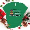 Fashion Unisex T-Shirt Christmas There'S Snow Place Like The Library Print Designed Summer Tops Tees