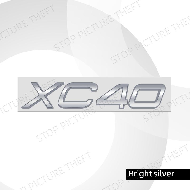 Metal Alloy For Volvo XC90 XC60 XC70 XC40 AWD Logo Car Trunk Fender Sticker Decoration Emblem Badge Accessories Glossy black