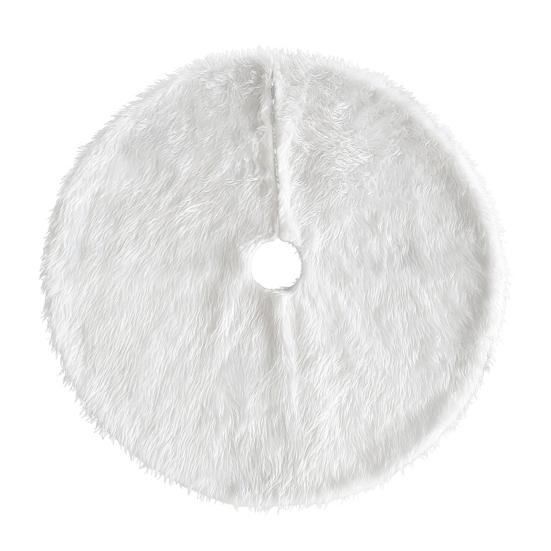 Faux Fur Christmas Tree Skirt White Furry Christmas Tree Skirt Thick