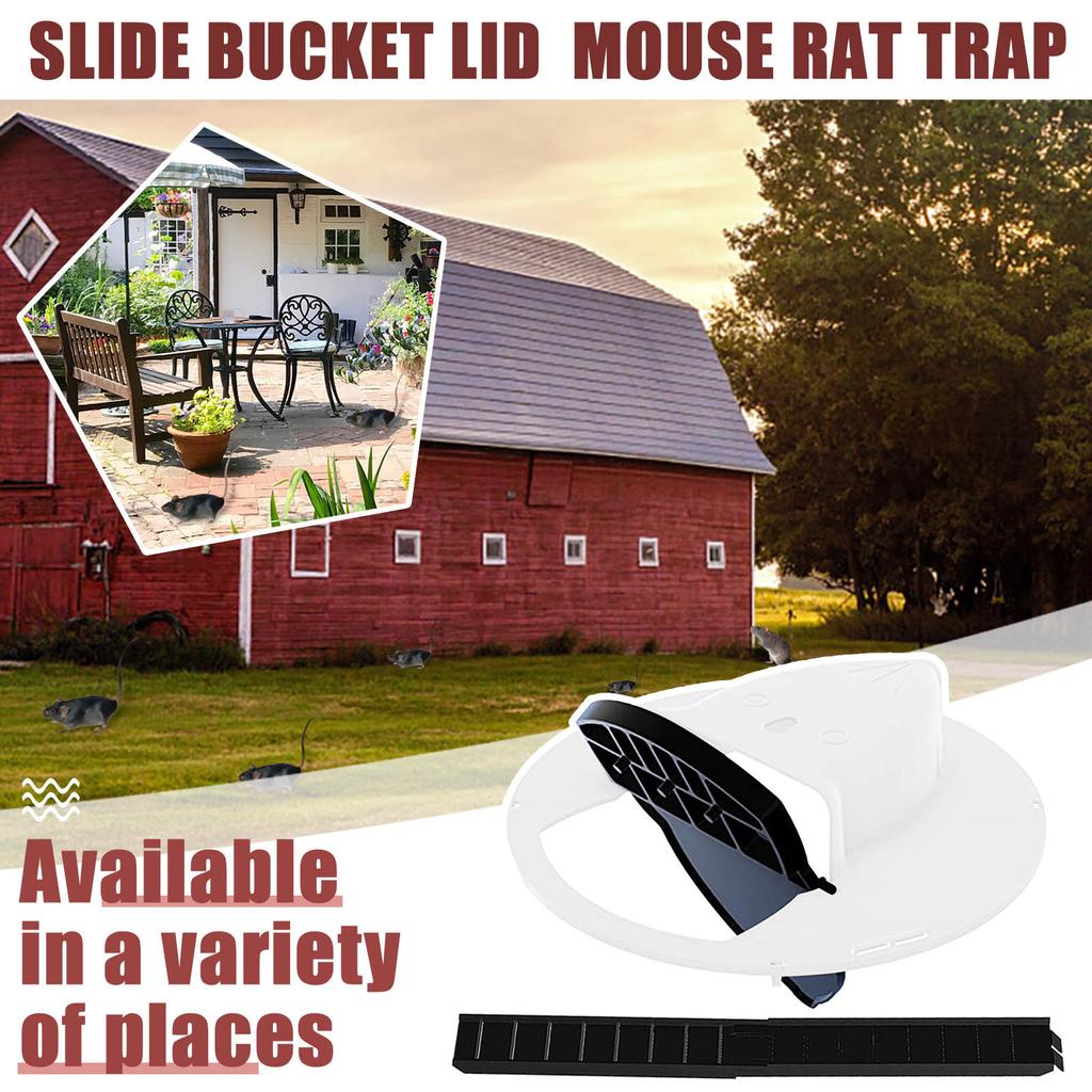 Bucket Lid Mouse Trap Humane Or Lethal Trap Door Style