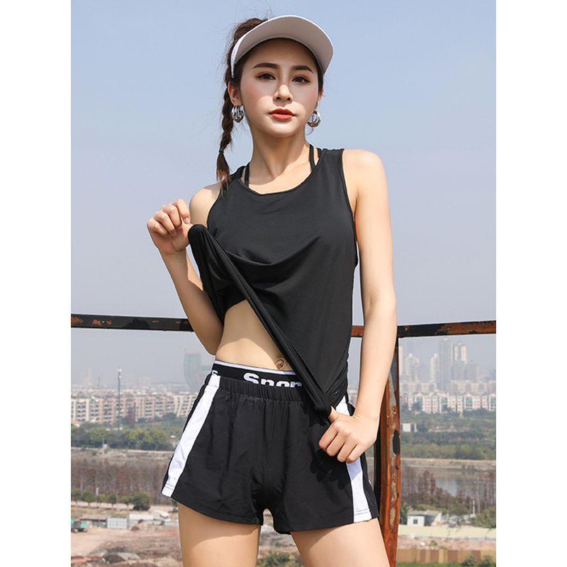 

Wait Lifting Quick-Drying Outwear I-Shaped Blouse Sports Vest Black S