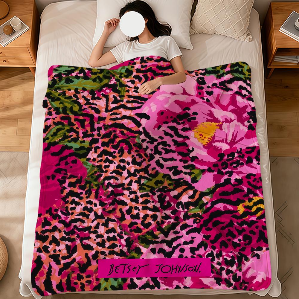 Flower Soft Warm Plush Blanket Dorm Sofa Living Room Pet b-b-betseyS-S Luxury Hogar Bed Gift J-J-JohnsonS-S Fashion Home Flannel
