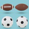Football Toy Durable Waterproof Lightweight Interesting Mini Exercise PVC Kids School Backyard Games Basketball Soccer Birthday Gift