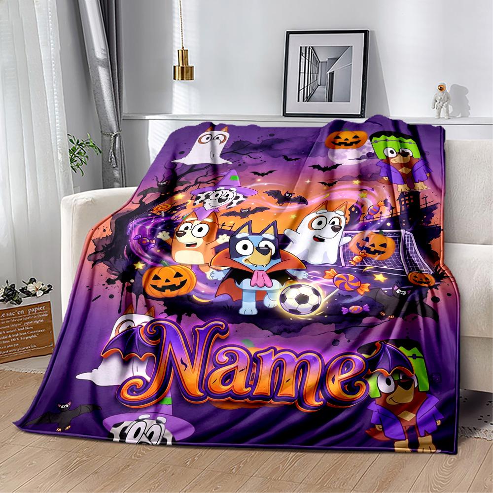 Christmas Adventure Pencilmates Customize Text Blanket Lightweight Personalized Blanket Warmthful Decor Perfect for Living Room Couch Sofa Picnics