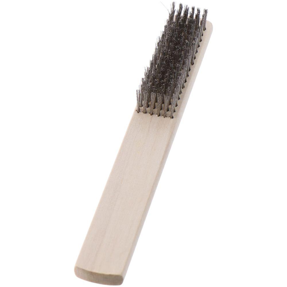 Wooden Handle Brush Stainless Steel Wire Brush Bodhi Cleaning   Clean