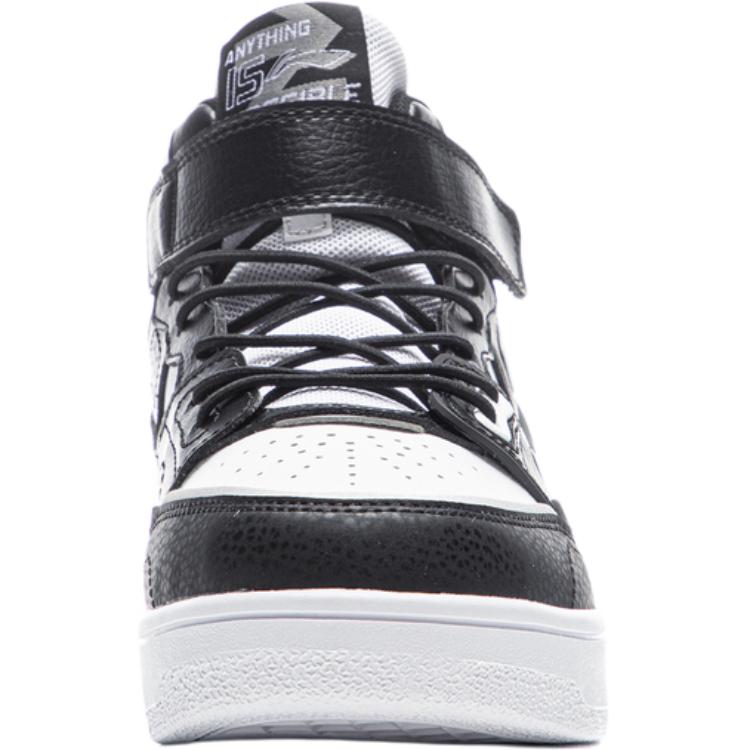 Li-Ning Comfortable Versatile Warm High-Top Kids Skate Shoes Kids Sneakers Black YKCU250-13