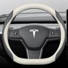 For Model 3 Y S 2012 2013 2016 2017 2020 2021 - 2024 Car Steering Wheel Cover PU Leather 9Colors Non-slip Auto Accessories