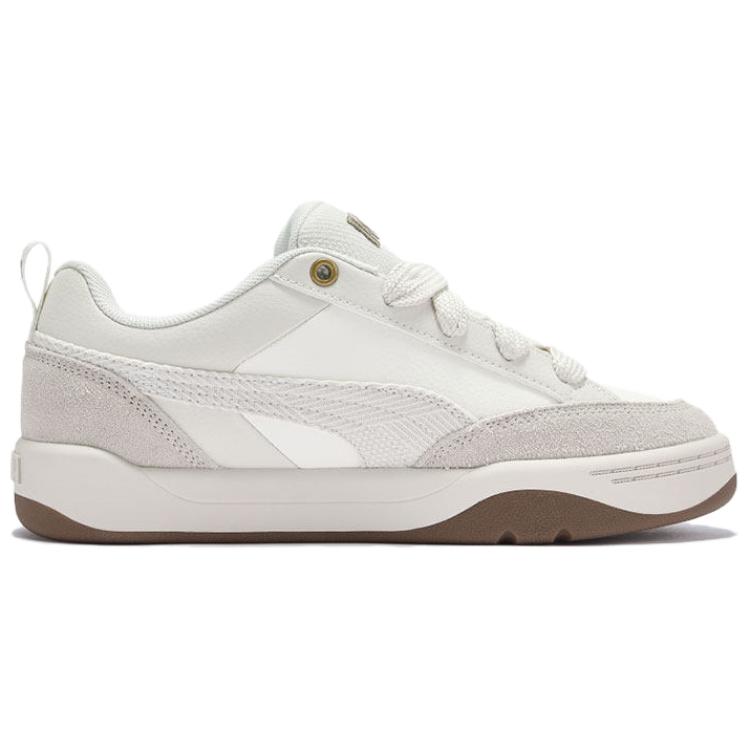 PUMA Park Lifestyle Fabric Low top Skateboard Shoes Unisex Gray White 406463-01