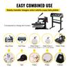 5 In 1 Heat Press Transfer Machine 12x15inch with 34” Vinyl Cutter Plotter Machine Kit Art Craft Printer Sublimation(34”/870mm) Limation (34”/870mm)