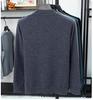 Men's Thick Wool Base Layer Sweater with Half-High Collar and Zipper - Perfect for Autumn and Winter Warmth