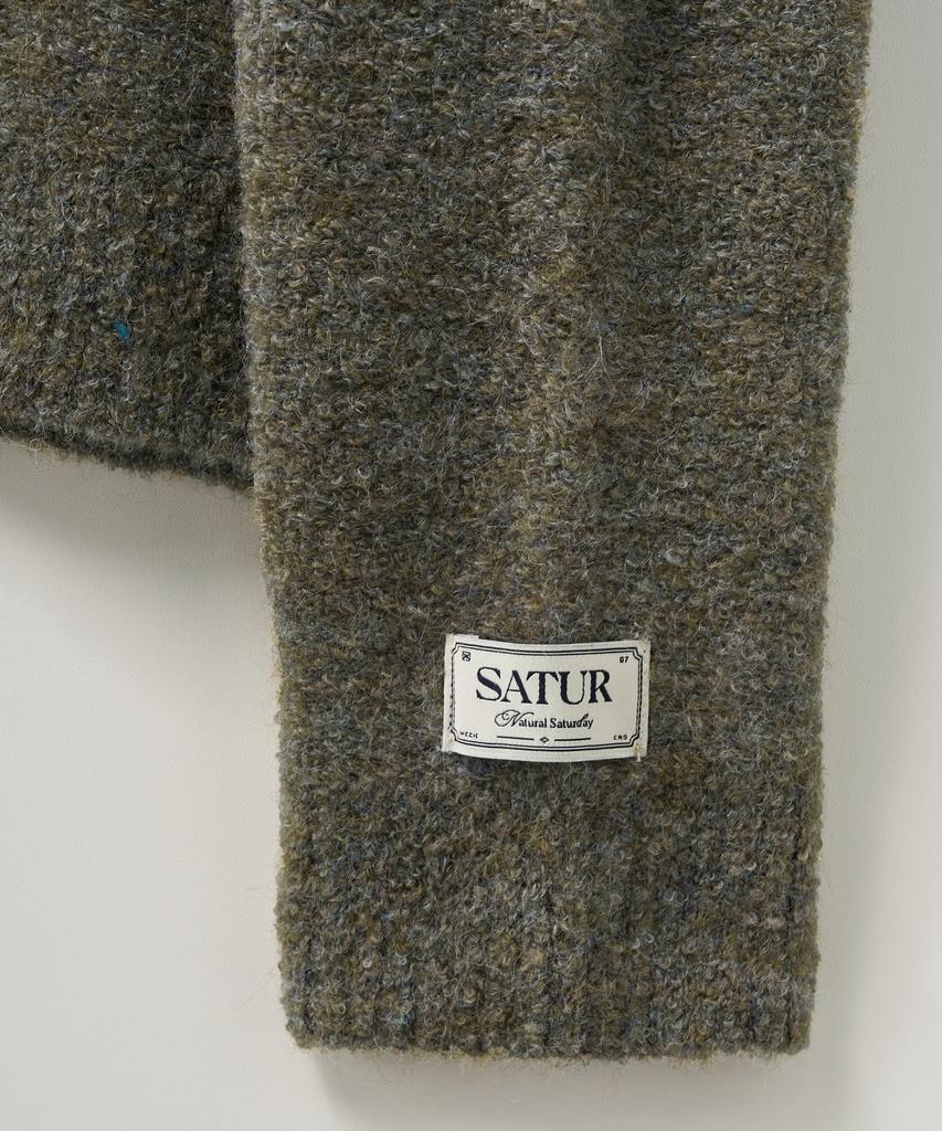 Seteo (W) Fleece Crew Neck Knit Khaki