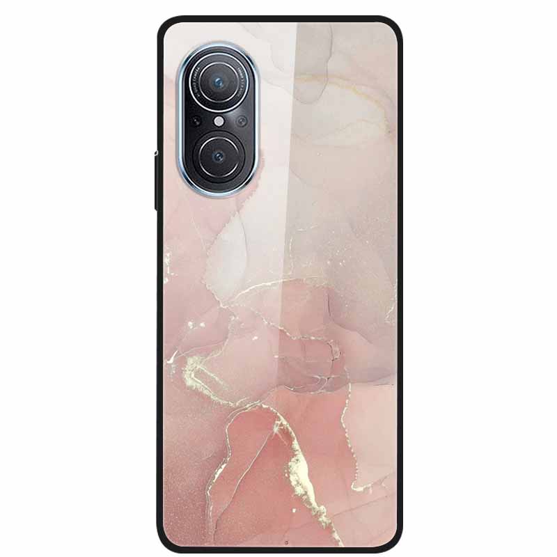 For Huawei Nova 9 10 Case Marble Tempered Glass Cover Hard Back Case For Huawei Nova9 10 SE Capa Nova10 Shockproof Funda Coque