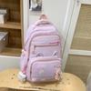 Schoolbag Mori Versatile Schoolbag Female Light Student Backpack High Value Junior High School Students Multi-compartment Large Capacity Backpack