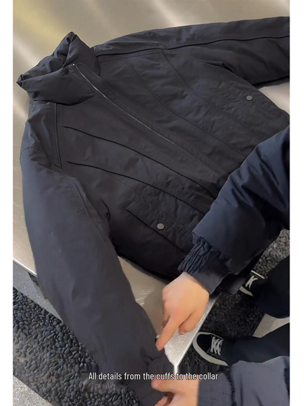 

Men s 2025 Stylish Retro White Duck Down Winter Jacket L [115-130 jin]