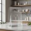 Dreieckige Hand tragbare Blumenbox Handgehaltene Klare Florale Geschenk-Griff