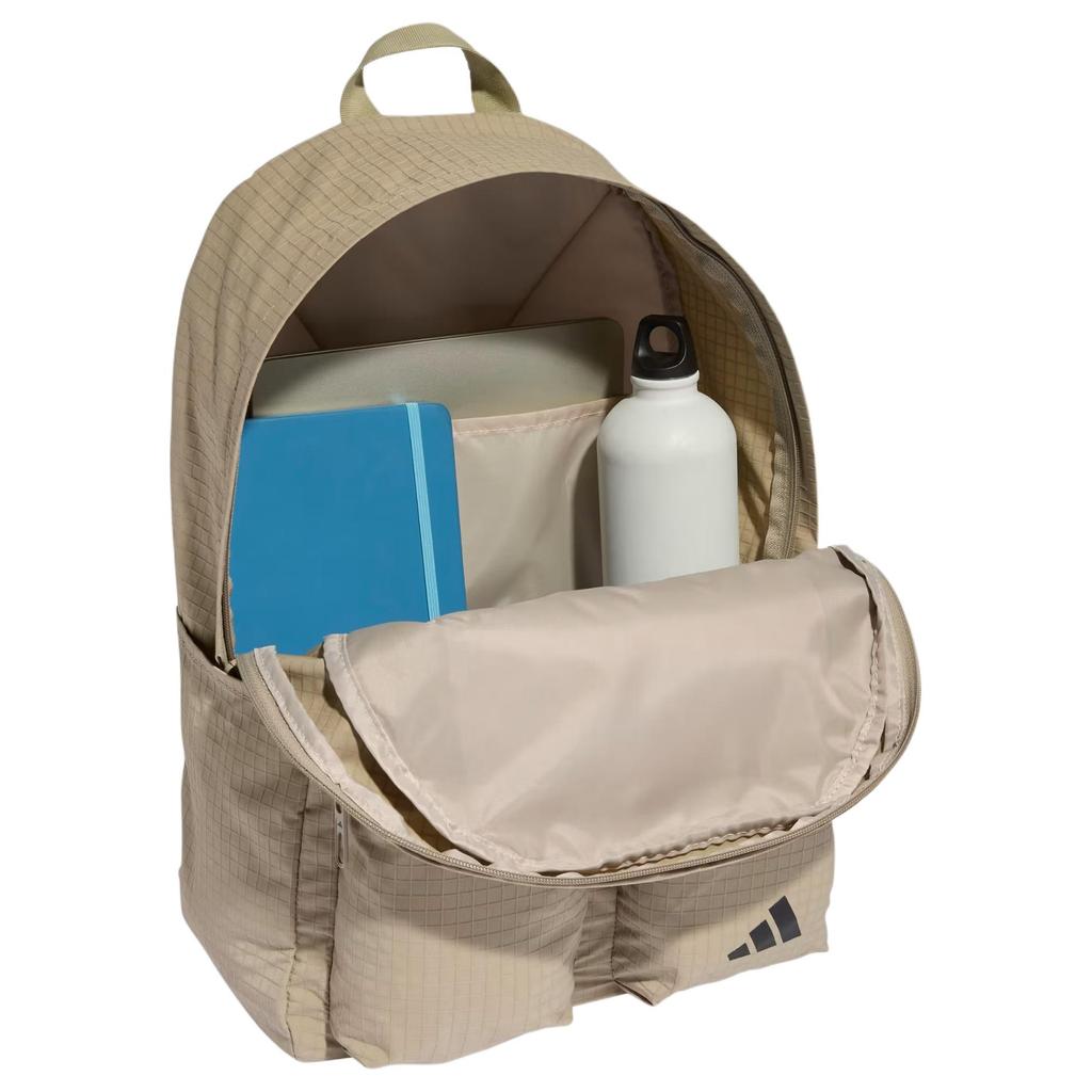 Adidas Essentials 27.4L Brand Logo Polyester Backpack Unisex Backpack Khaki KE5659