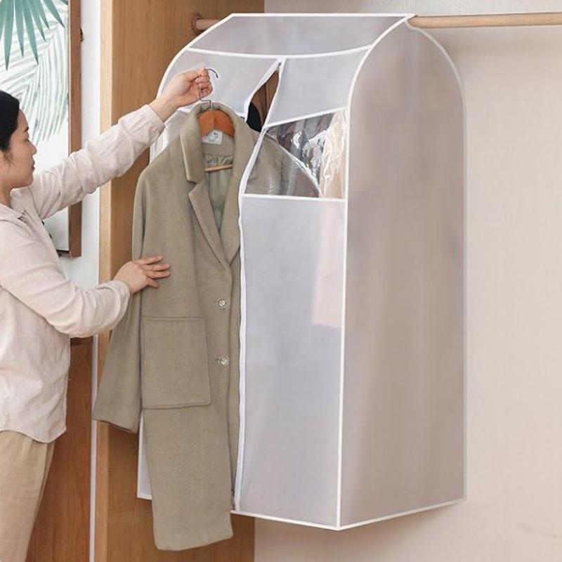 Three-dimensional Bedroom Dust Cover Large Space Thick Clothes Down Jacket Dust Cover Semi-transparent Clothing Dust Cover