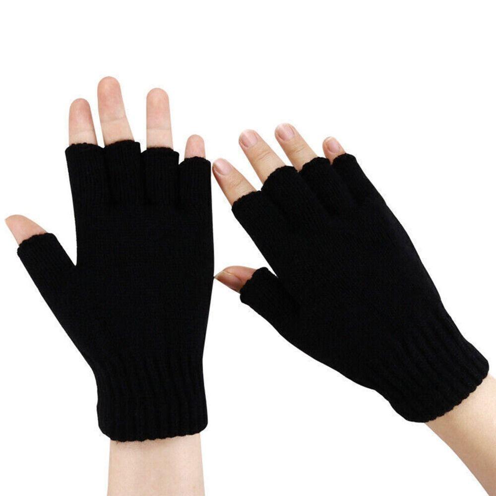 Wool Mittens Velvet USB Electric Heated Gloves Knitted Gloves Winter Heated Gloves Female Gloves