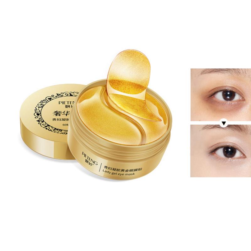 60pcs 24K Gold Seaweed Eye Mask Eye Patches Collagen Essence Skin Care Ageless Eye Patch