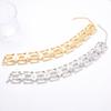 Light luxury metal texture heavy industry geometric splicing sticker neck collar necklace personality fashion temperament casual woman