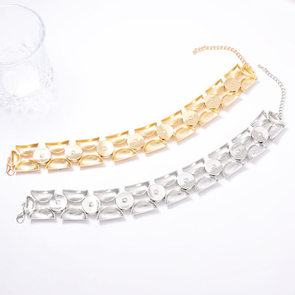 Light luxury metal texture heavy industry geometric splicing sticker neck collar necklace personality fashion temperament casual woman