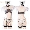 2025 New Women's Sexy Lace Transparent Roleplay Nurse Lingerie Underwear Adult Lady Erotic Naugty Party Cosplay Bodysuit Fliter