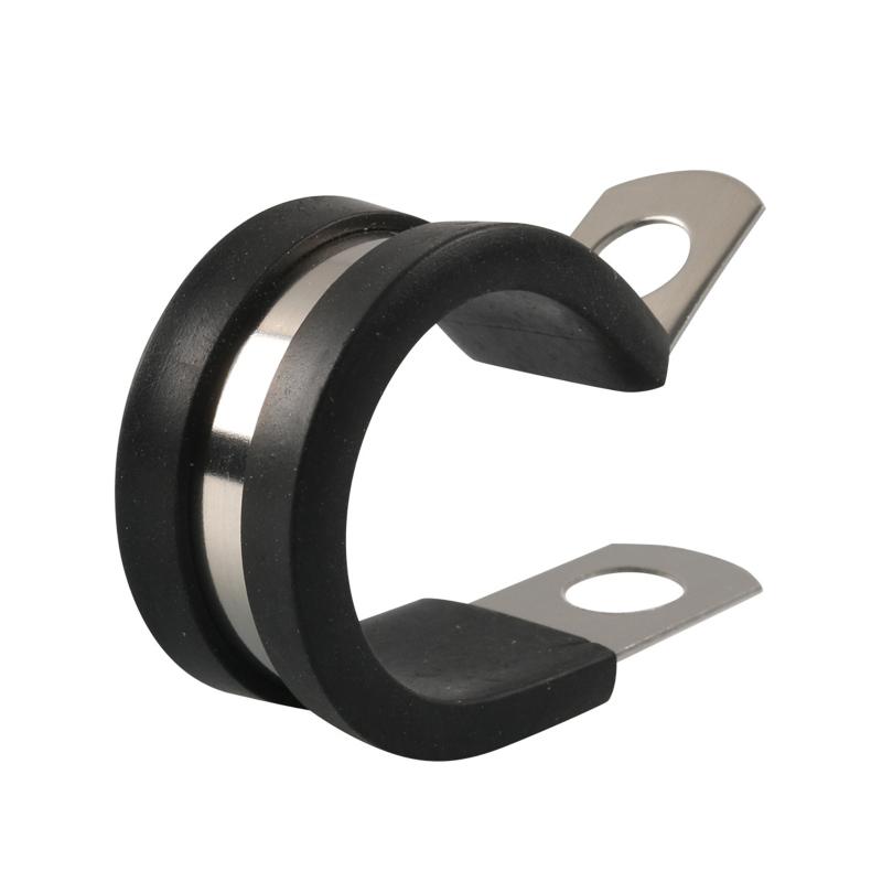 Upgraded Wire Clamps Assortment Kit Stainless Steel 304 Rubber Cushion Cable Clamps Pipe Clamp Set for Wiring Lines