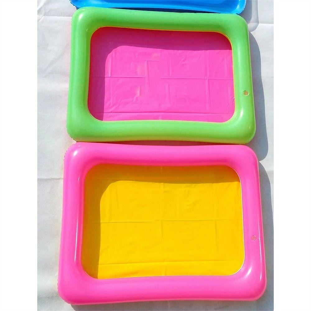 Mobile Table Space Sand Tray Play Sand Floating Tray Kids Toy Inflatable Sand Table Children Toys