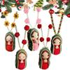 Handcrafted Mary Statue Dangling Figures Stylish Design Handmade Virgin Mary Charm  Car Interior