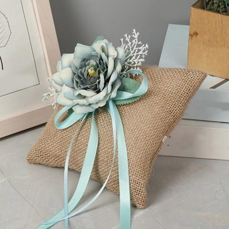 Handlicher Aufbewahrungskorb Leinen Blumenkorb mit Griffen Handgeflochtene Körbe Vielseitige Dekorationen Handgemachtes Geschenk