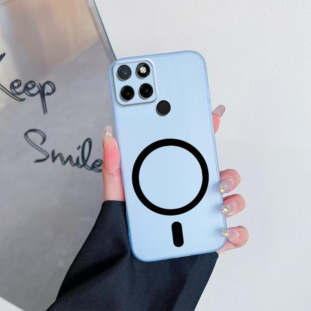 Hülle für realme C25Y,C21Y Premium Magnetische Mattierte Handyhülle Schutzhülle