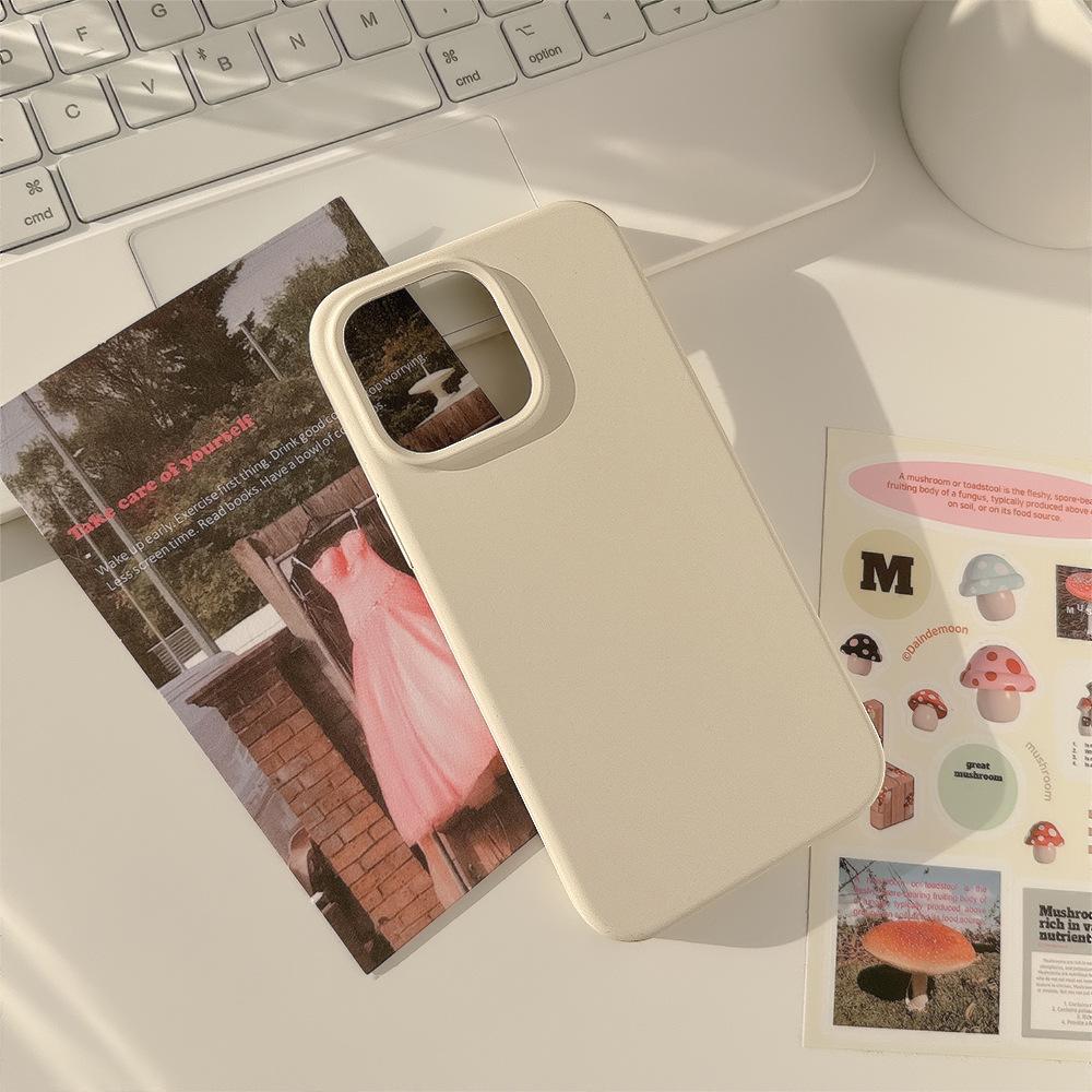 

True Liquid Silicone IPhone 15 Phone Case 14promax Korean 12 Premium 13 Solid Color 11 12pro