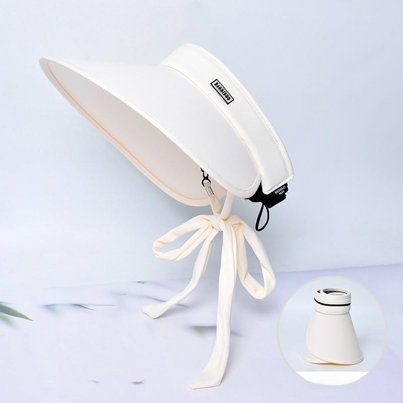 Ice Silk Sun Hat With Breathable Material And Bold Letter Details For Outdoor Activities