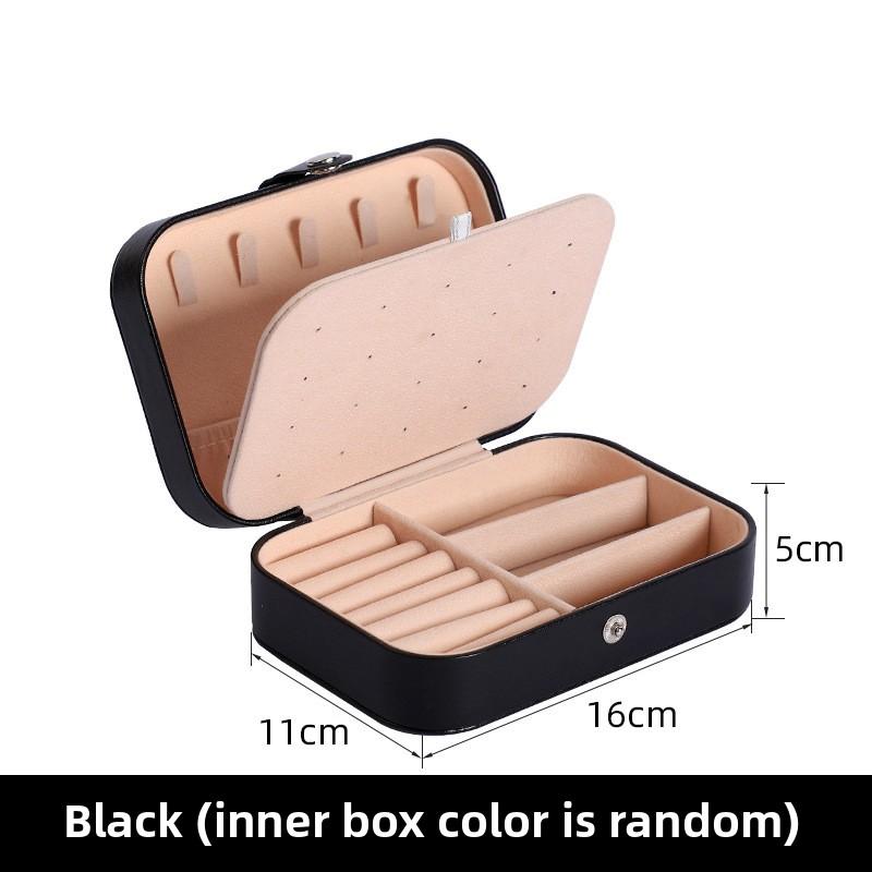 

Проста Преміальна Оптова Двошарова Портативна Антиоксидантна Коробка для Зберігання Ювелірних Виробів чорний